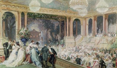 Dinner at the Tuileries, 1867 by Henri Baron